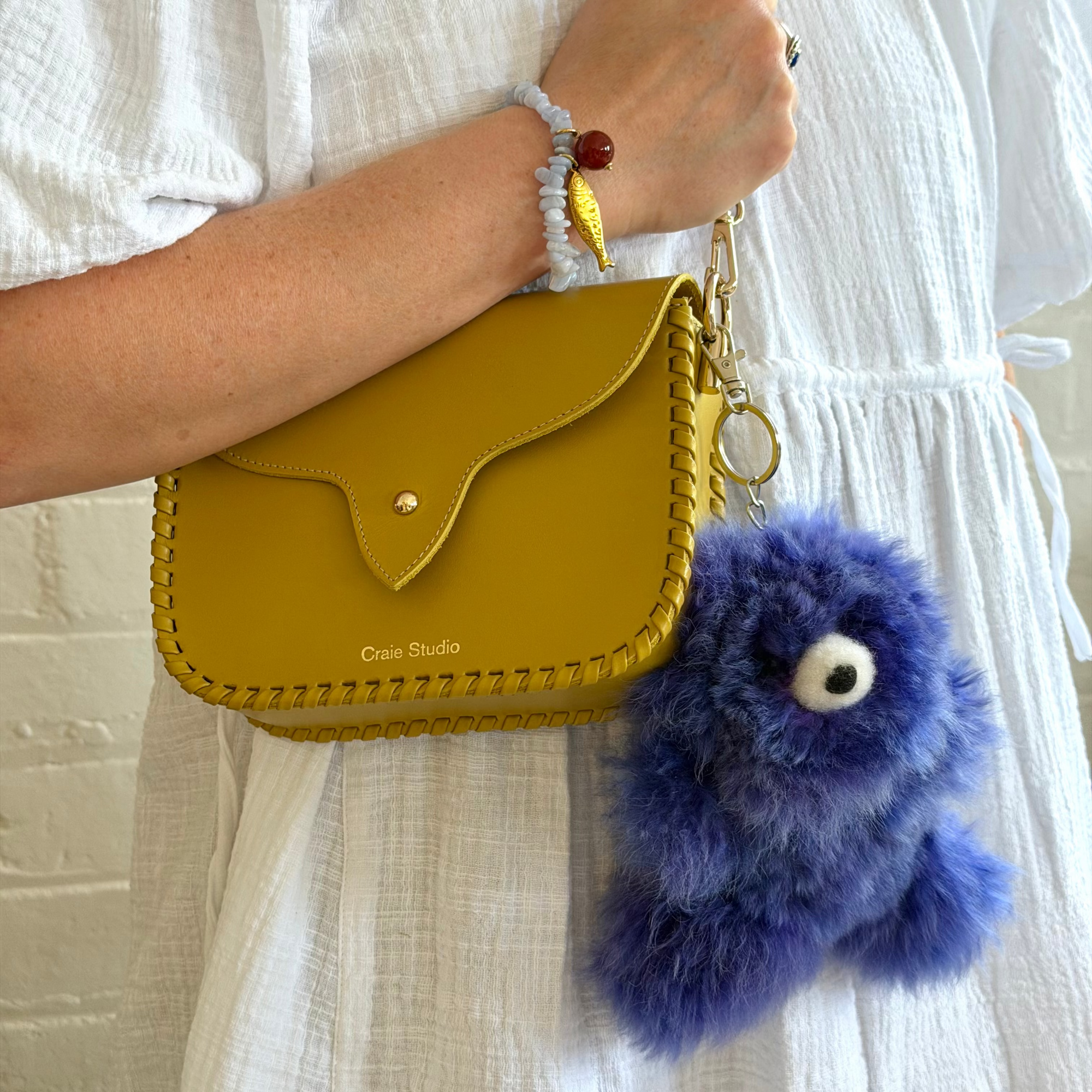 INSPIRED PERU SMALL BEAR KEYCHAIN: PURPLE