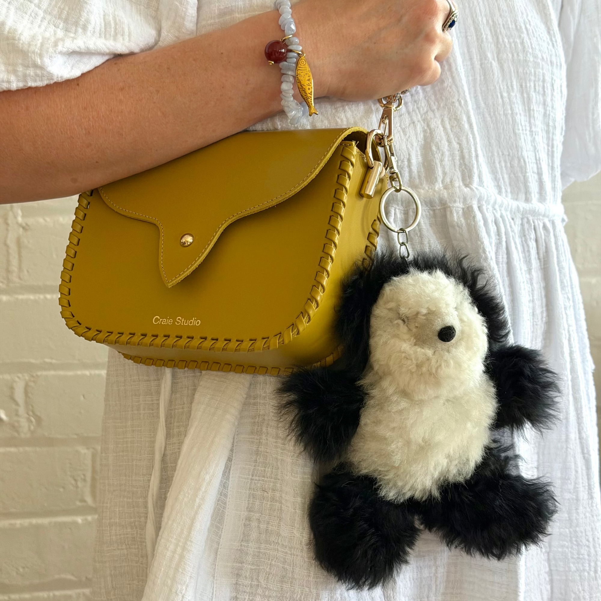 NSPIRED PERU SMALL BEAR KEYCHAIN: PANDA