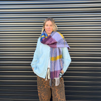 LOLA SCARF: LILAC CHECK