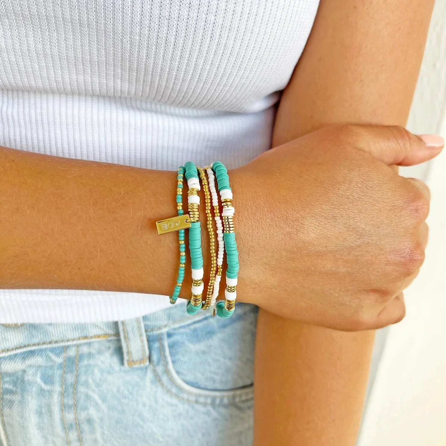 ARMS OF EVE SUNNY BRACELET SET: OCEAN