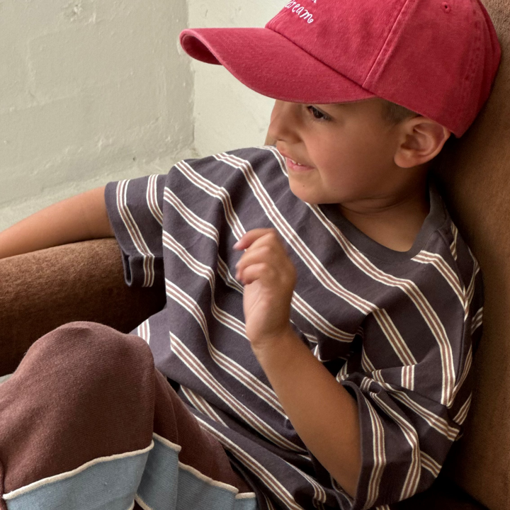ILLOURA THE LABEL BASIC TEE: VINTAGE STRIPE