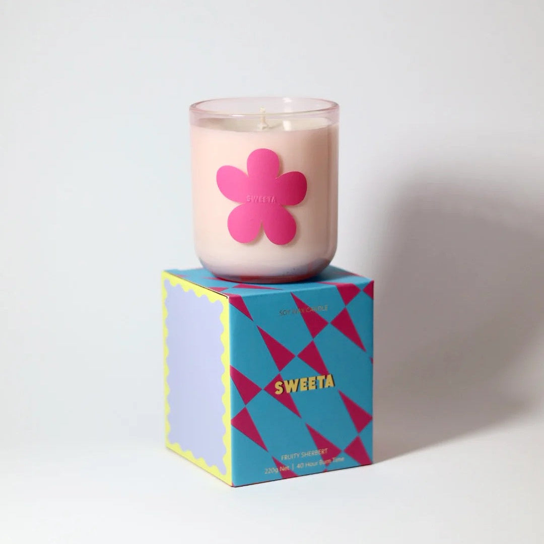 SWEETA FRUITY SHERBET SOY WAX CANDLE