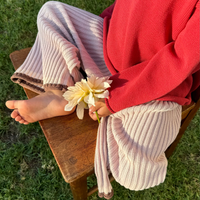 ILLOURA THE LABEL ESSENTIAL KNIT PANTS: DUSTY PINK