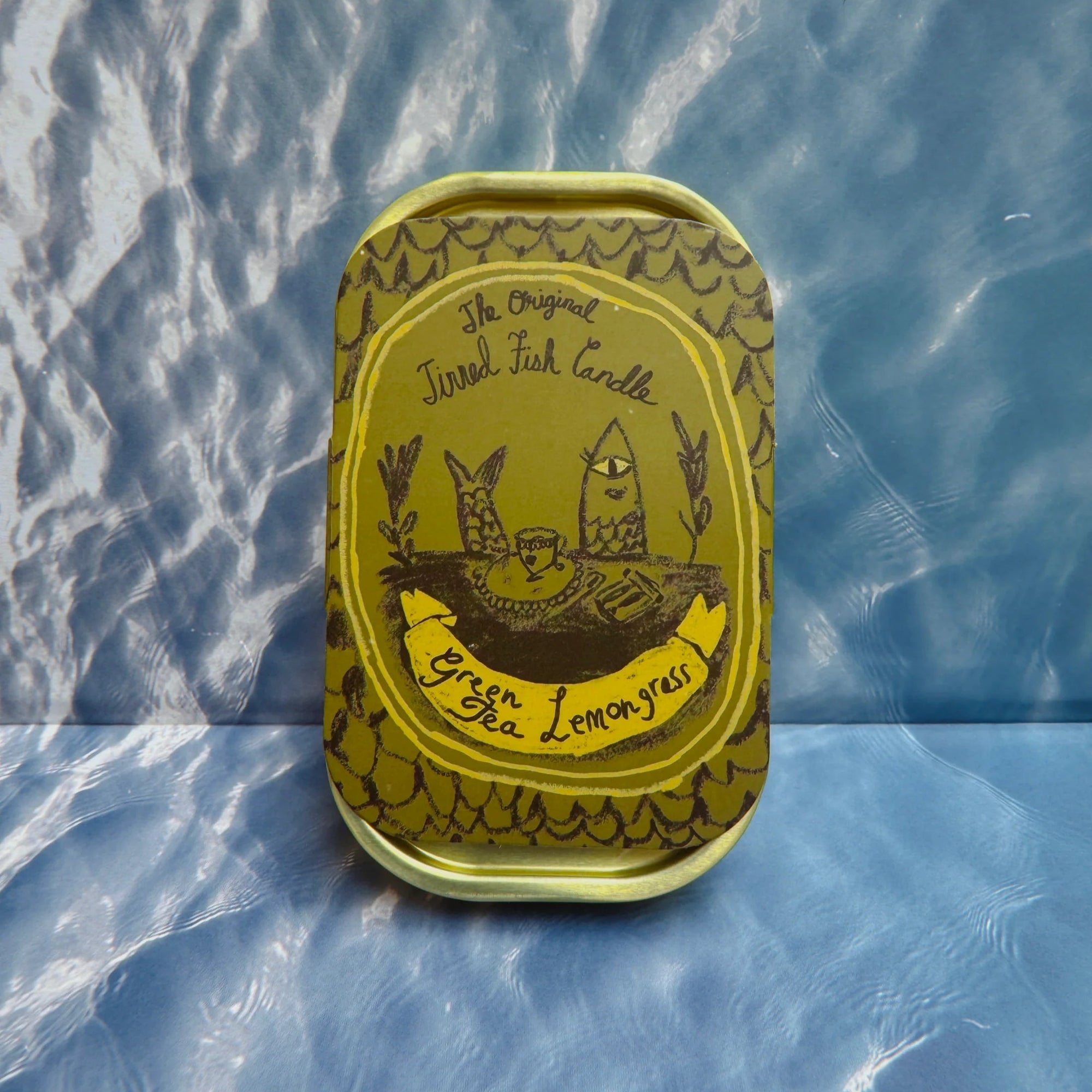 TINNED FISH CANDLE: GREEN TEA AND LEMONGRASS