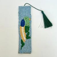 BLUEBELL BEADED BOOKMARK: BLUE