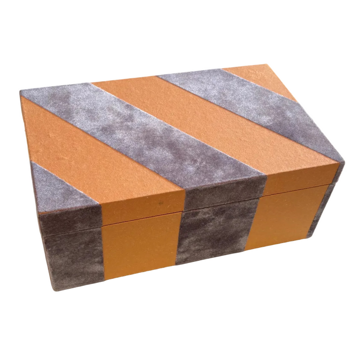 BLOOMINGVILLE SAMIRA BOX WITH LID: ORANGE / LRG
