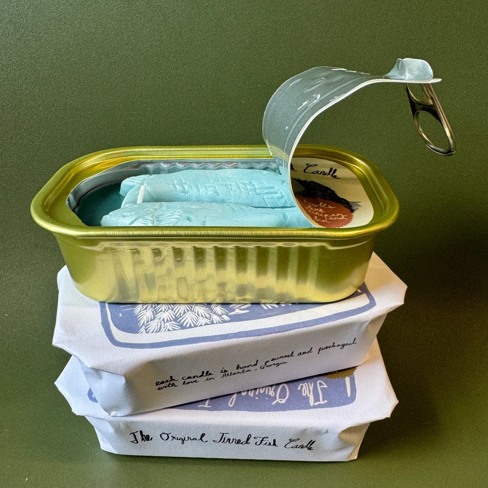 TINNED FISH CANDLE: JUNIPER AND FRASER FIR