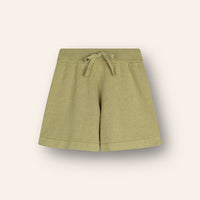 ILLOURA THE LABEL LIGHT WEIGHT KNIT SHORTS: MOSS