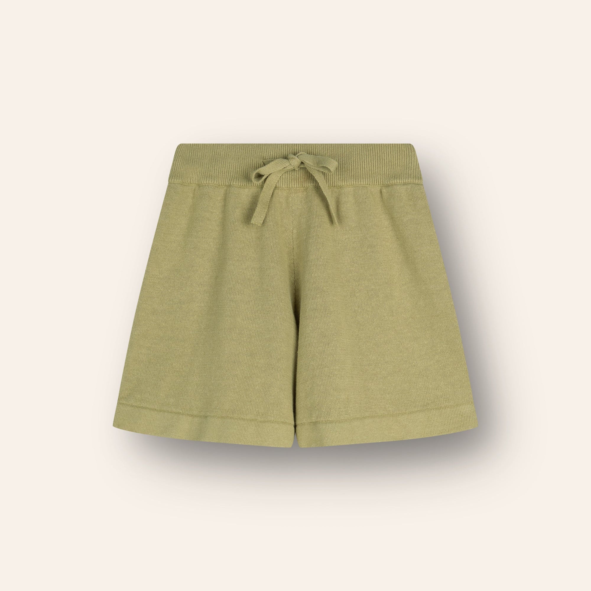 ILLOURA THE LABEL LIGHT WEIGHT KNIT SHORTS: MOSS