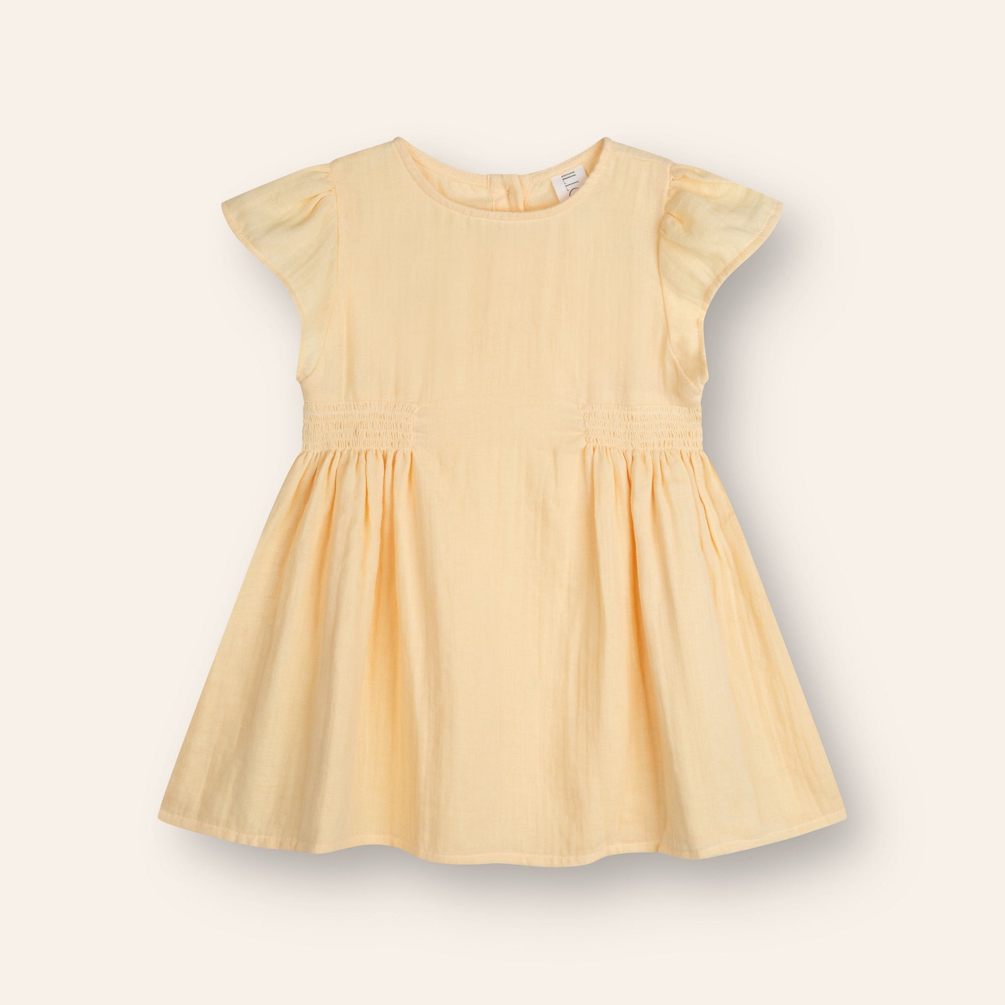 ILLOURA THE LABEL BLOSSOM DRESS: BUTTER