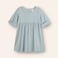 ILLOURA THE LABEL KOA DRESS: PALE INDIGO