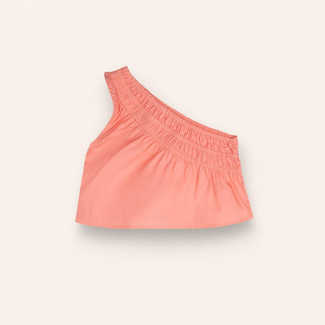ILLOURA THE LABEL KIRRA TOP: FLAMINGO