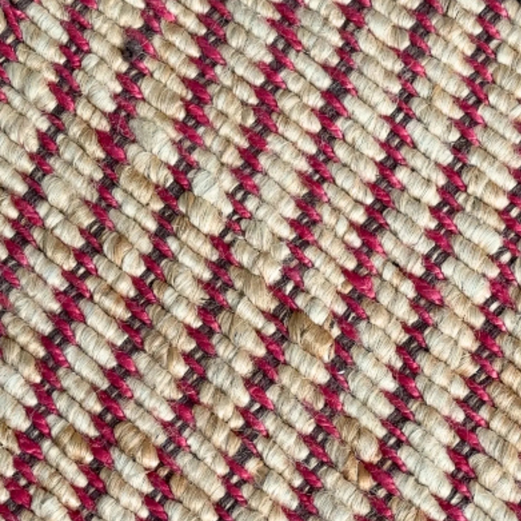 BONNIE AND NEIL FRIDA PINK JUTE RUG: LARGE