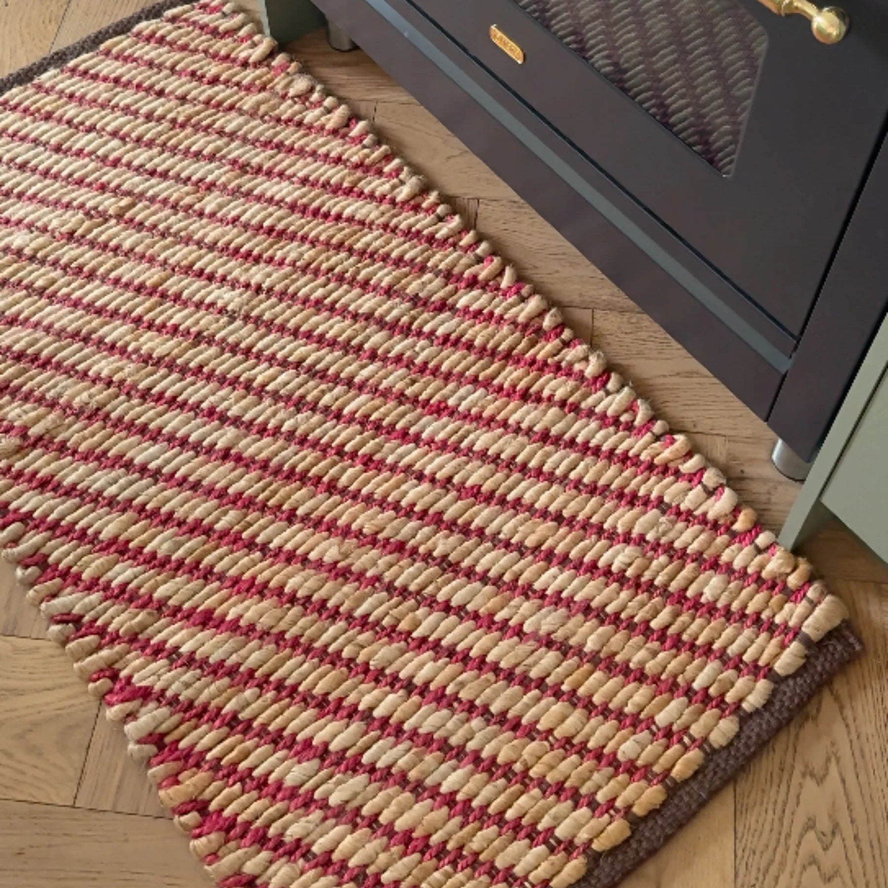 BONNIE AND NEIL FRIDA JUTE MAT: PINK