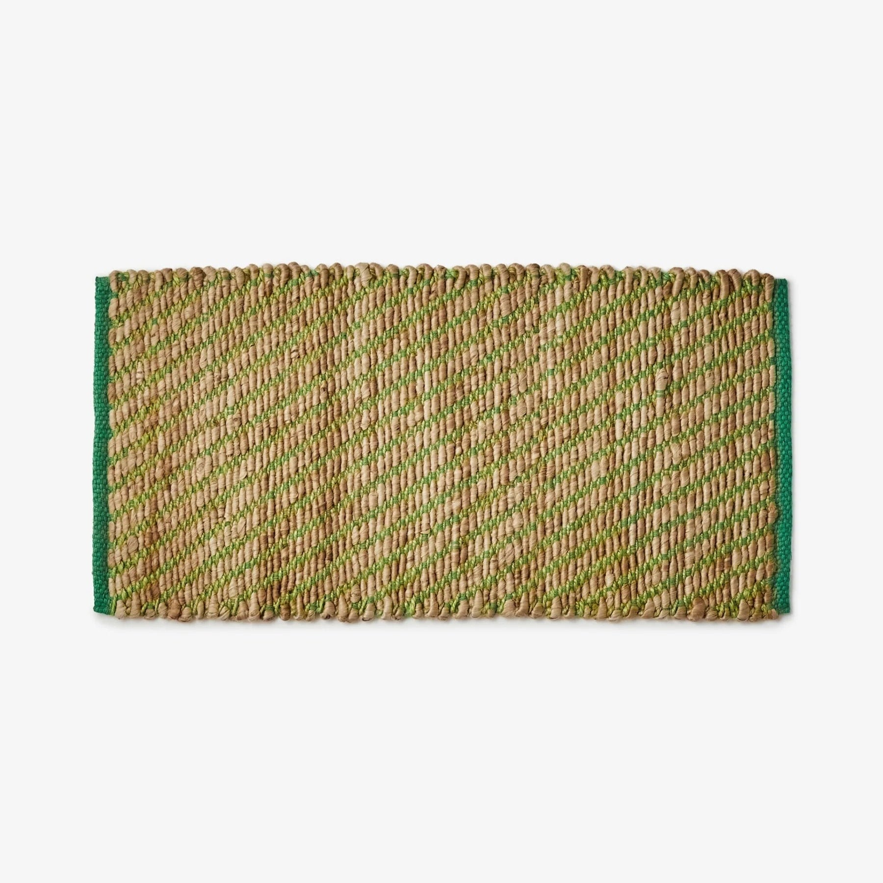 BONNIE AND NEIL FRIDA JUTE MAT: GREEN