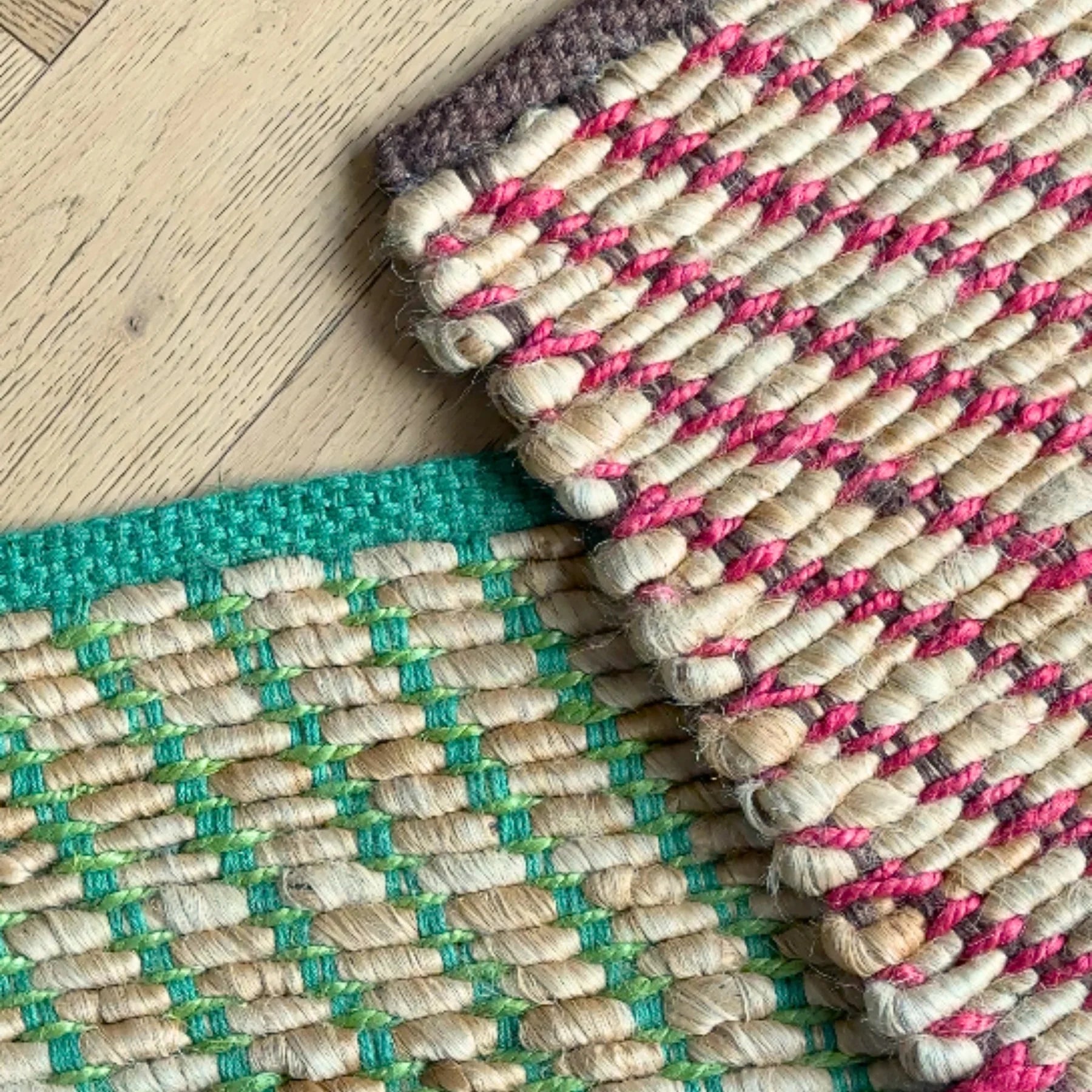 BONNIE AND NEIL FRIDA JUTE MAT: GREEN