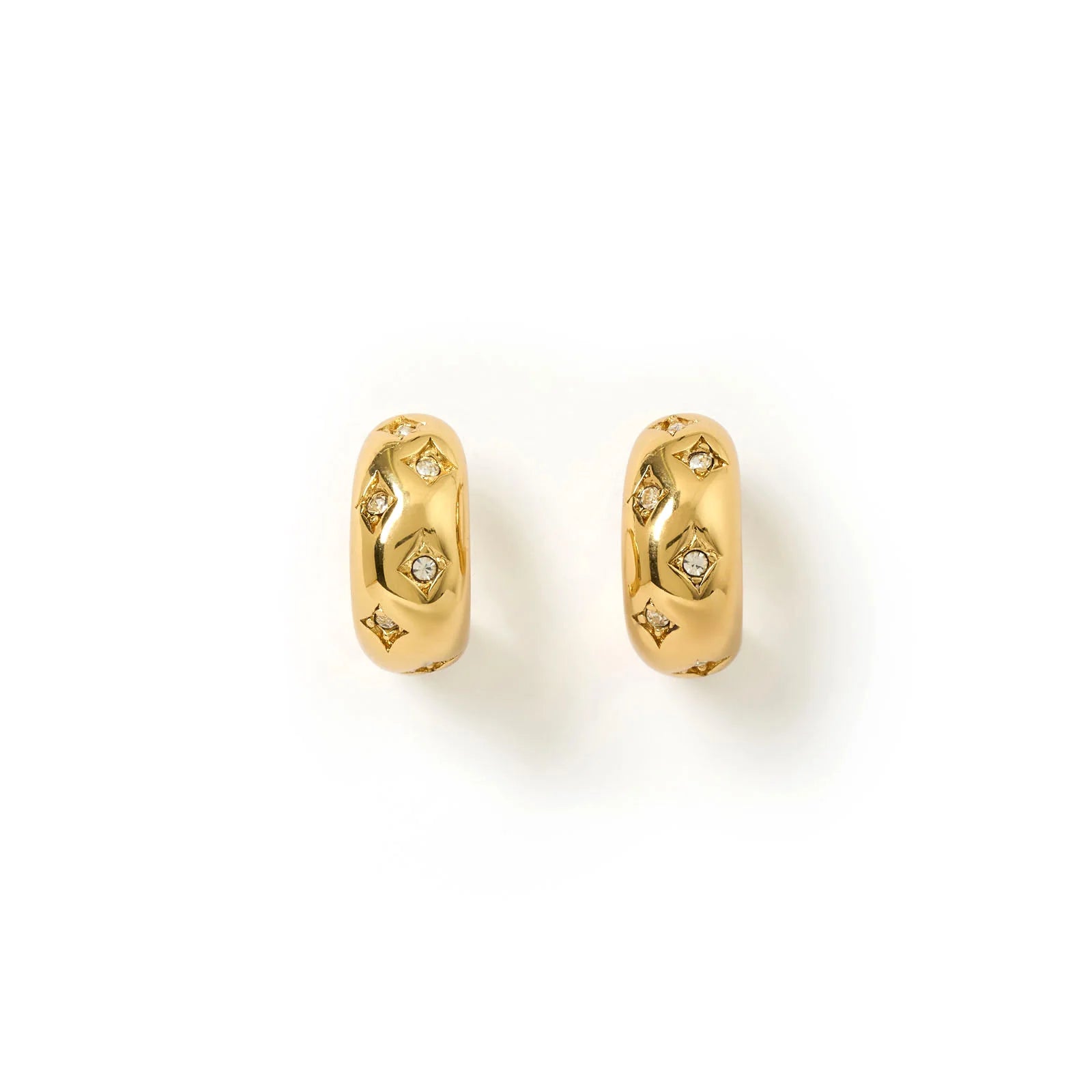 ARMS OF EVE JUELZ HOOP EARRINGS: STONE