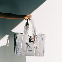 JUNI THE EVERYTHING BAG: BLUE CHECK