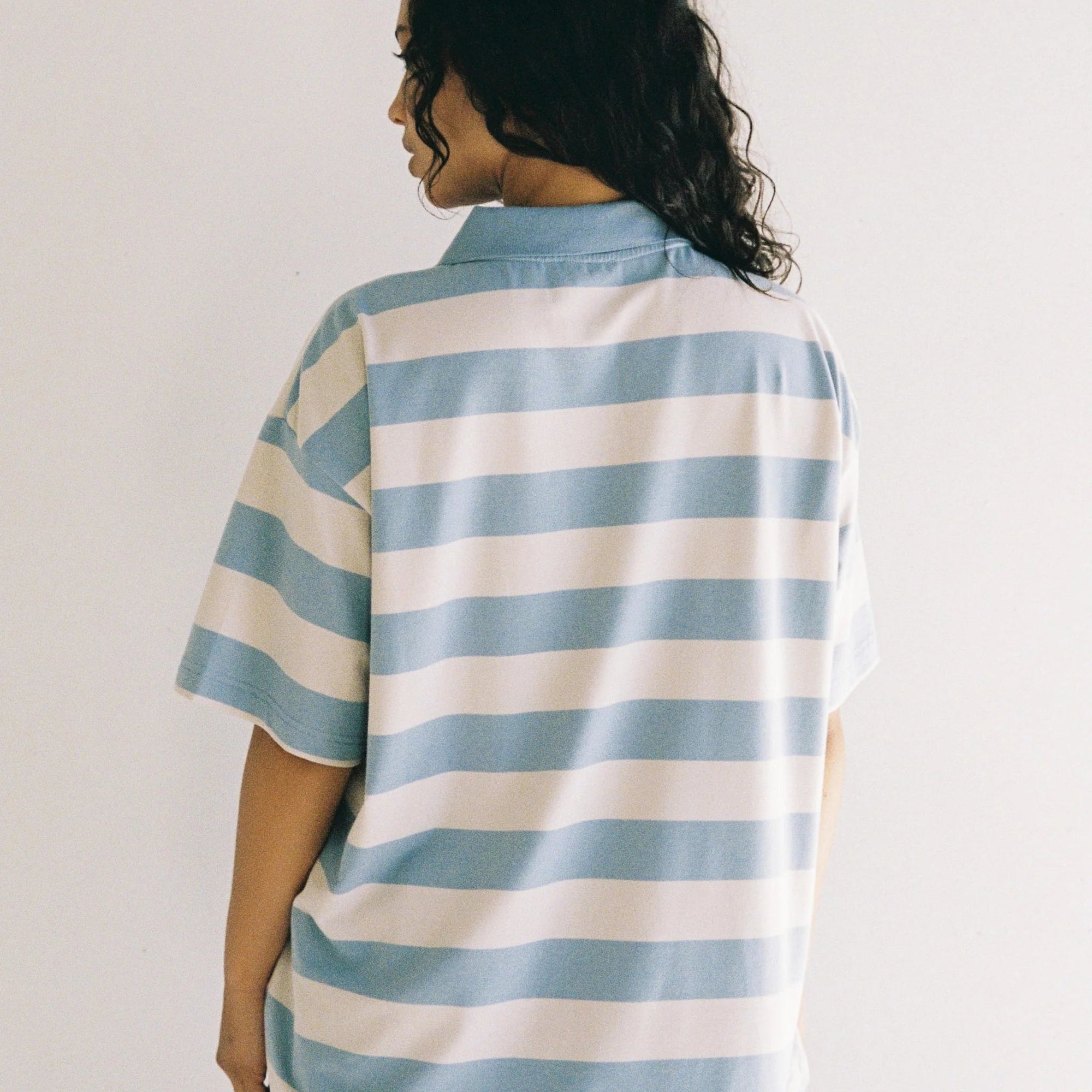 JUNI ZEPHY RUGBY TEE: STRIPE