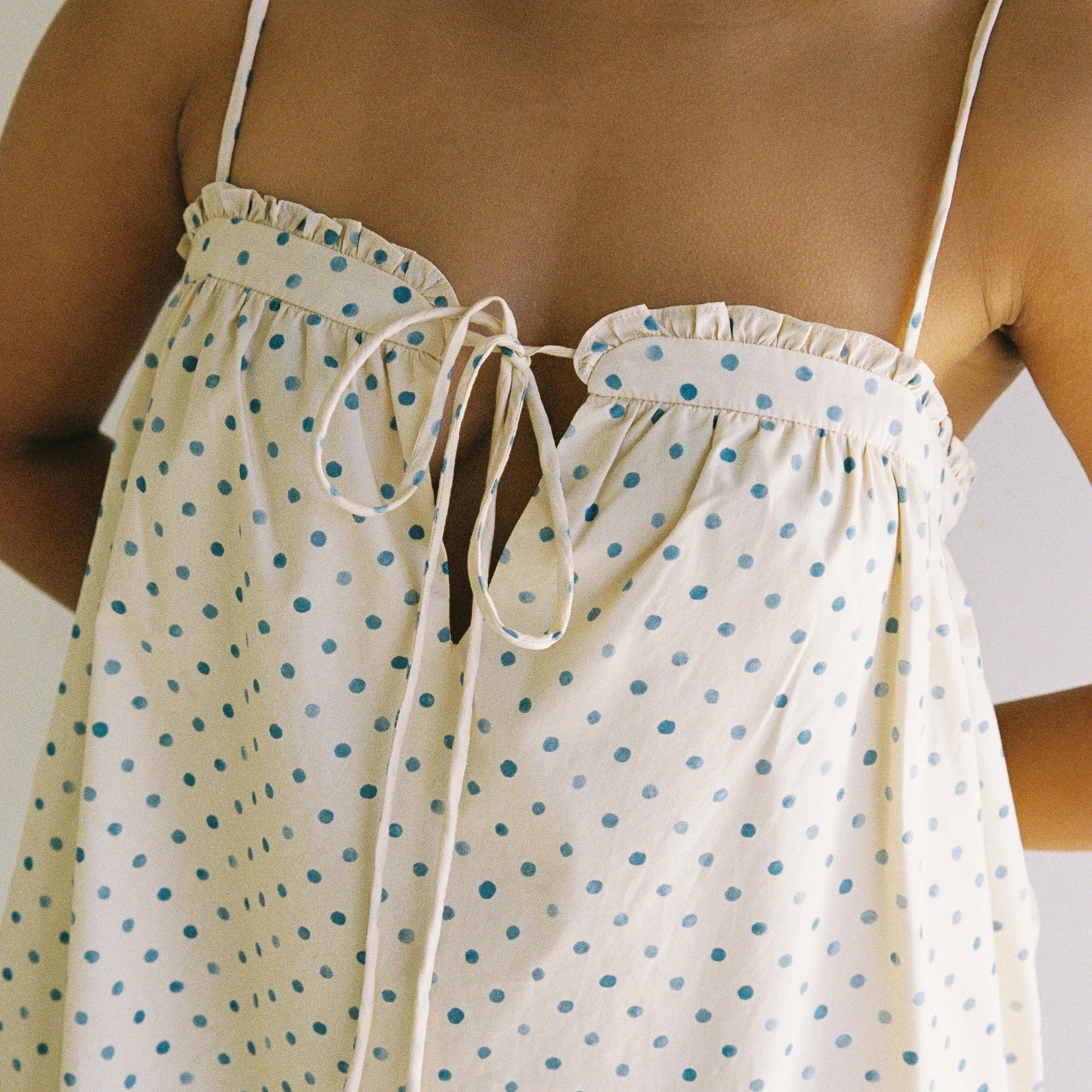 JUNI MARLOW MINI DRESS: POLKA DOT