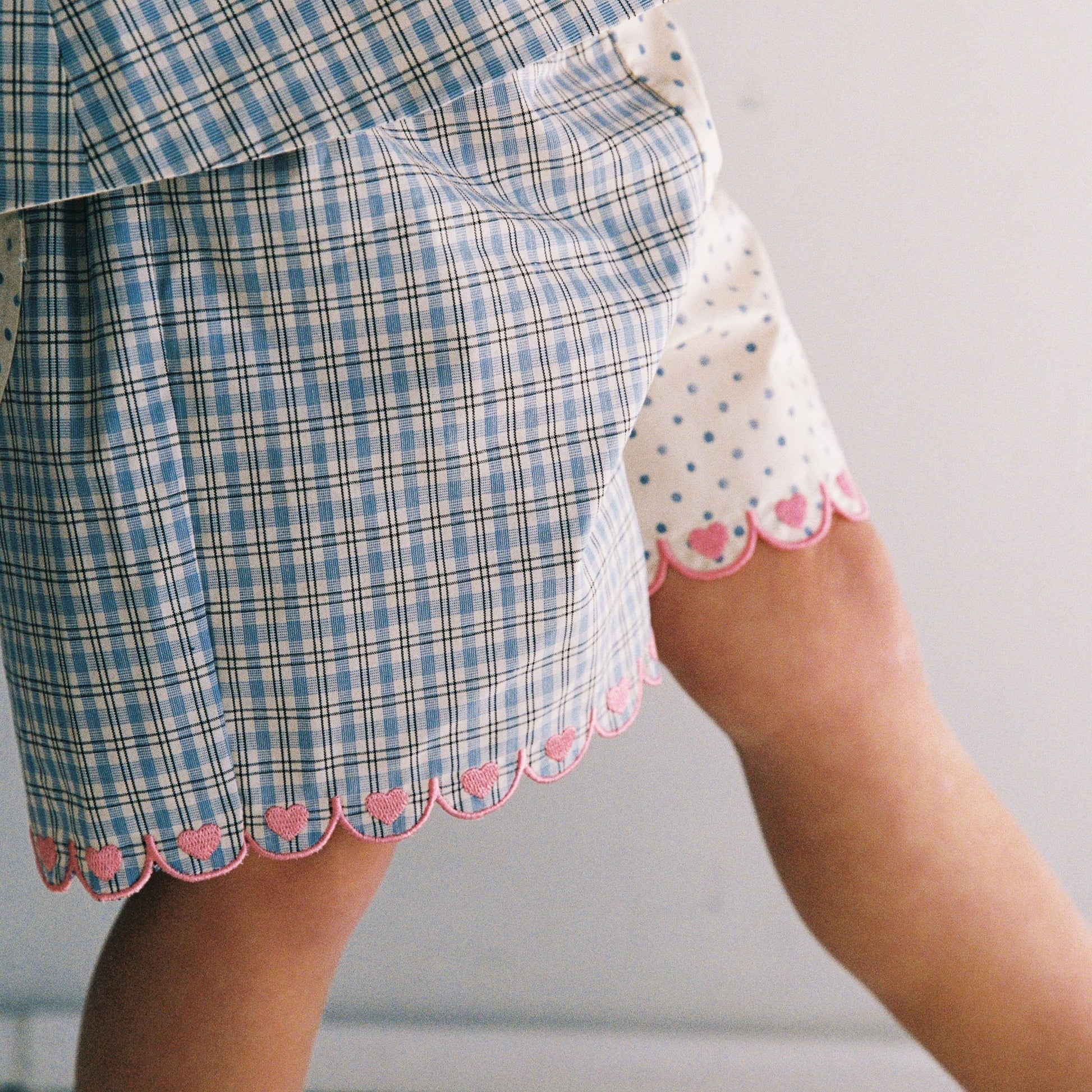 JUNI DELLA SHORTS: BLUE CHECK