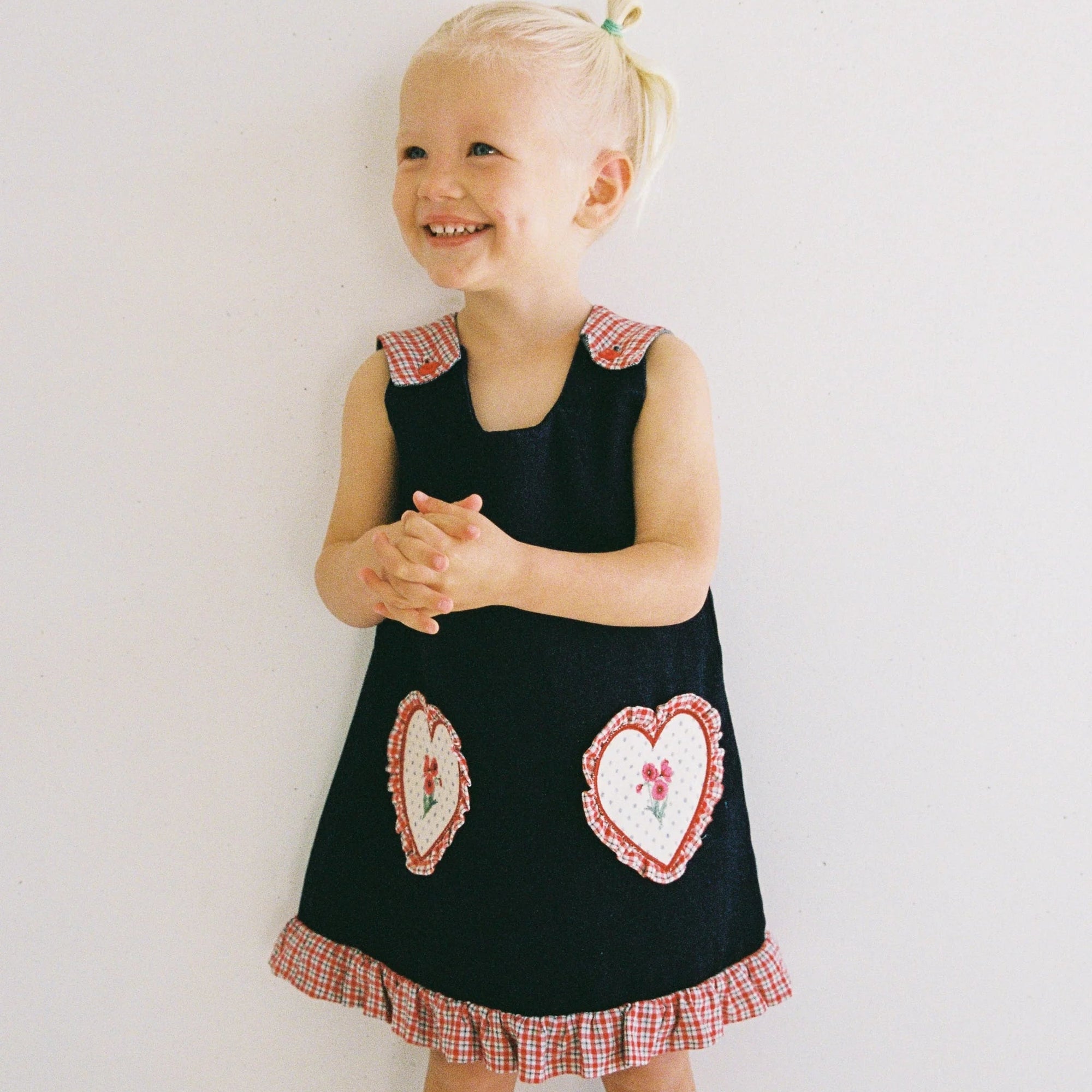 JUNI POLLY DRESS: INDIGO