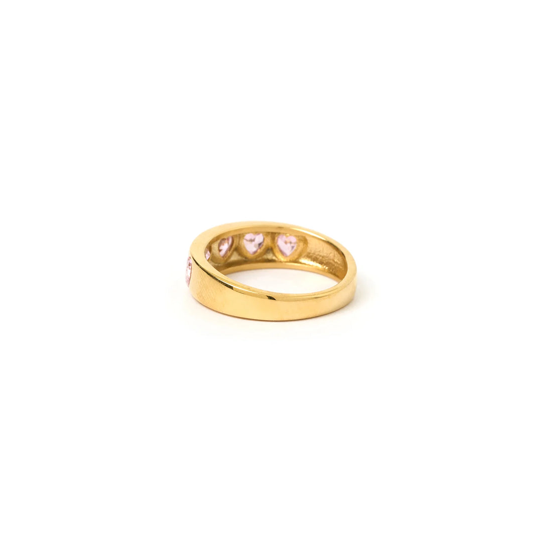 ARMS OF EVE JADORE HEART RING: PINK