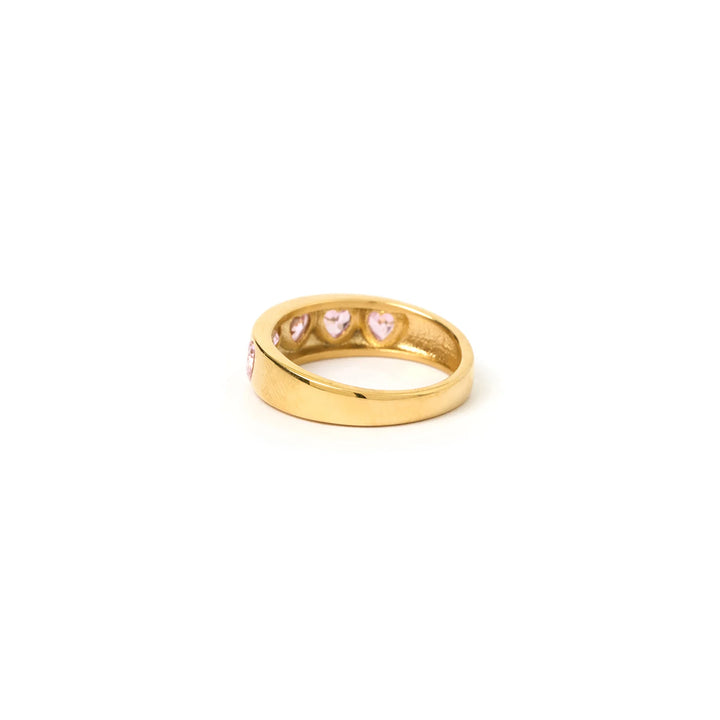 ARMS OF EVE JADORE HEART RING: PINK