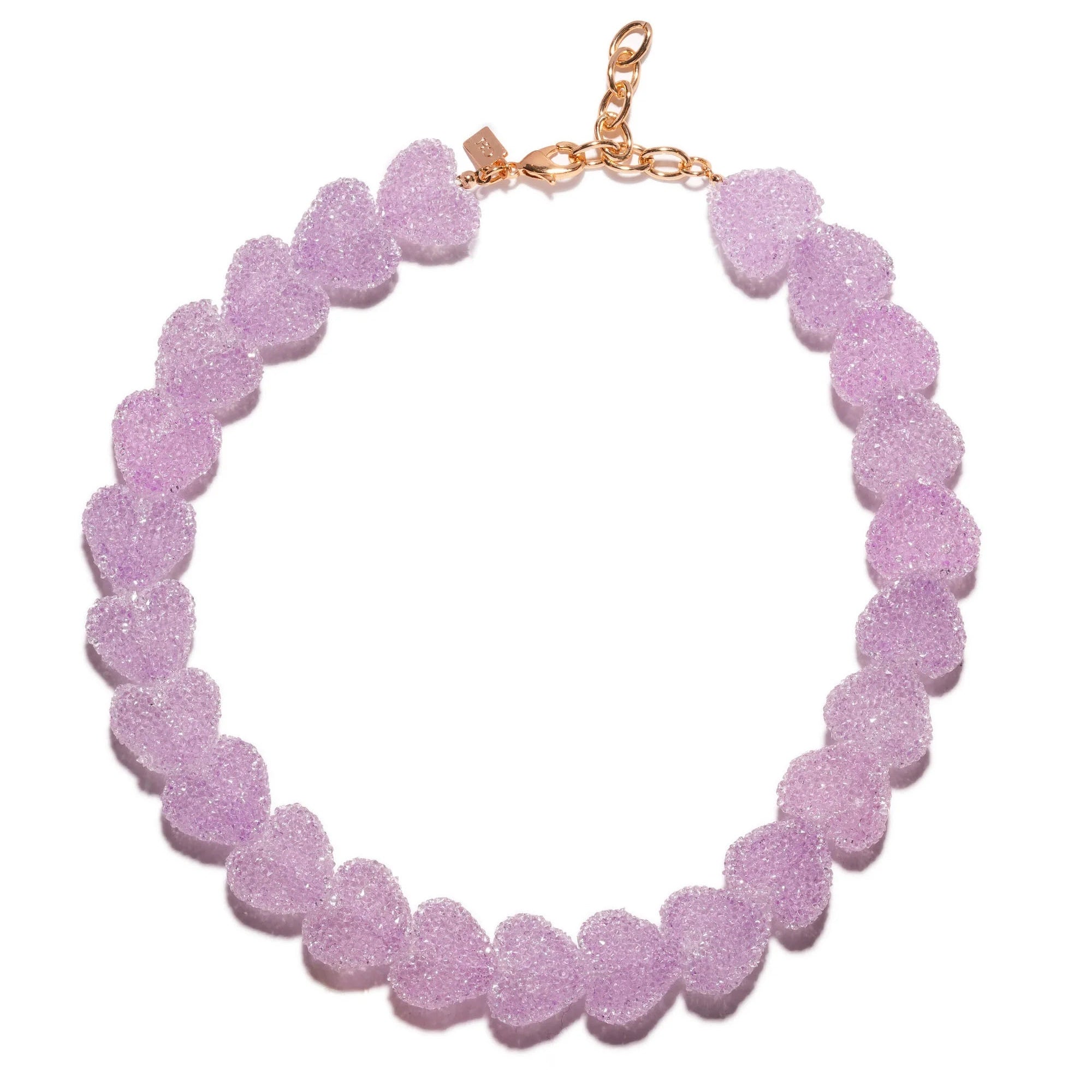CRYSTAL HAZE JELLY HEART NECKLACE: TUTTIFRUTTI