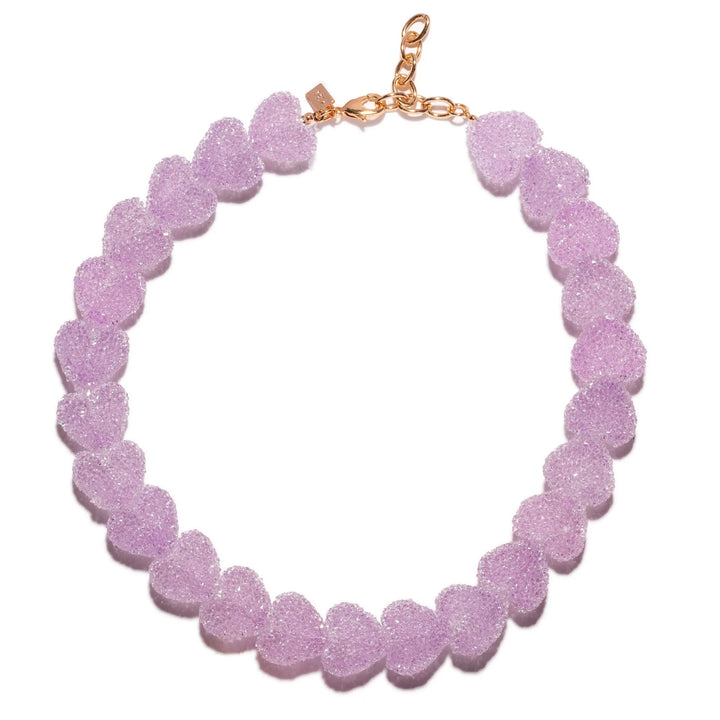 CRYSTAL HAZE JELLY HEART NECKLACE: TUTTIFRUTTI