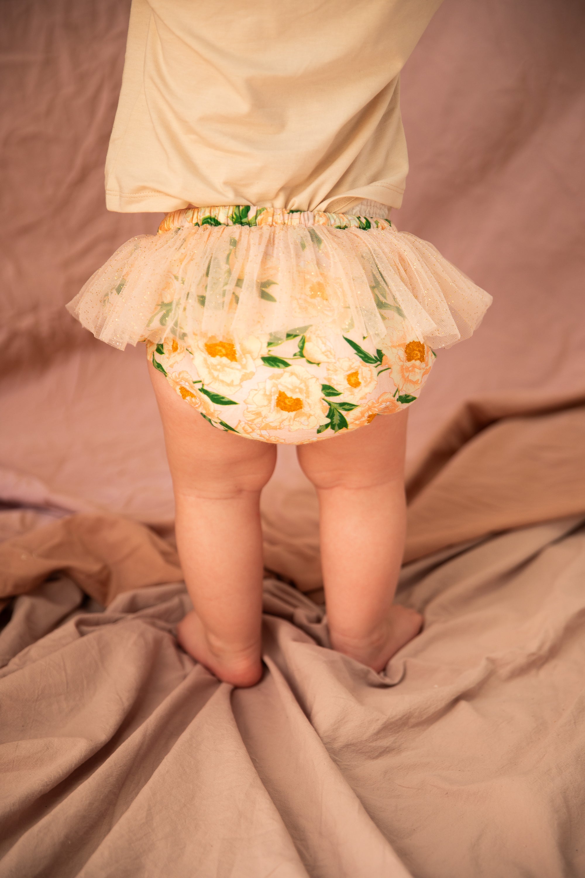 BELLA + LACE JUNE NAPPY PANTS: SOIREE BOUQUET STRAWBERRY SUNDAE