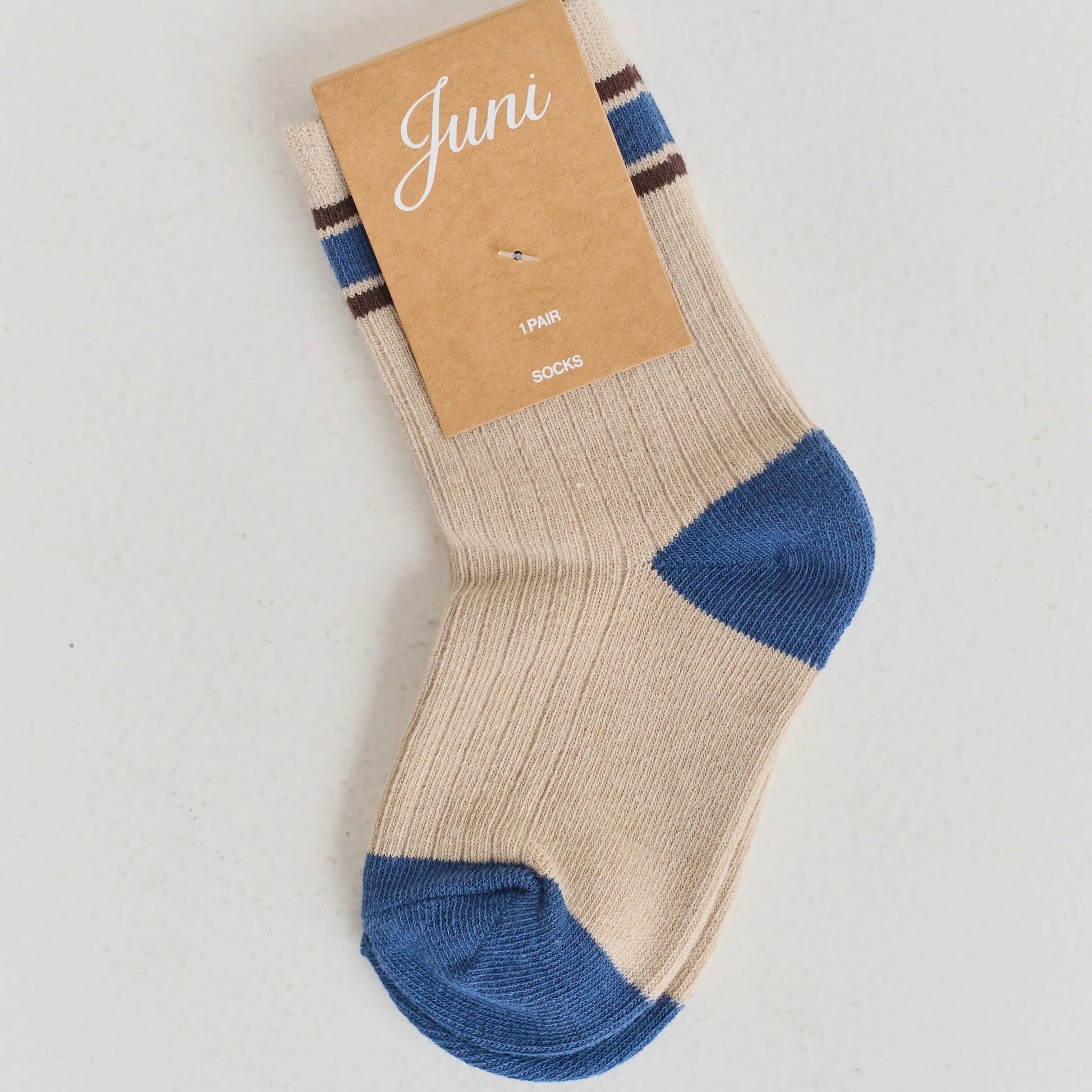 JUNI BISCUIT STRIPE SOCKS