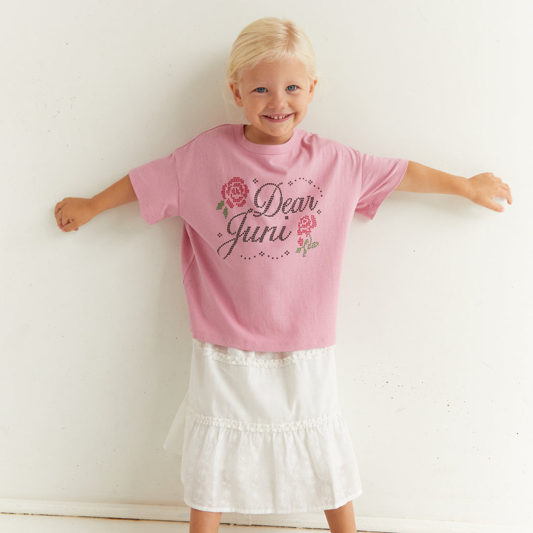 JUNI JNR DEAR JUNI TEE: PINK