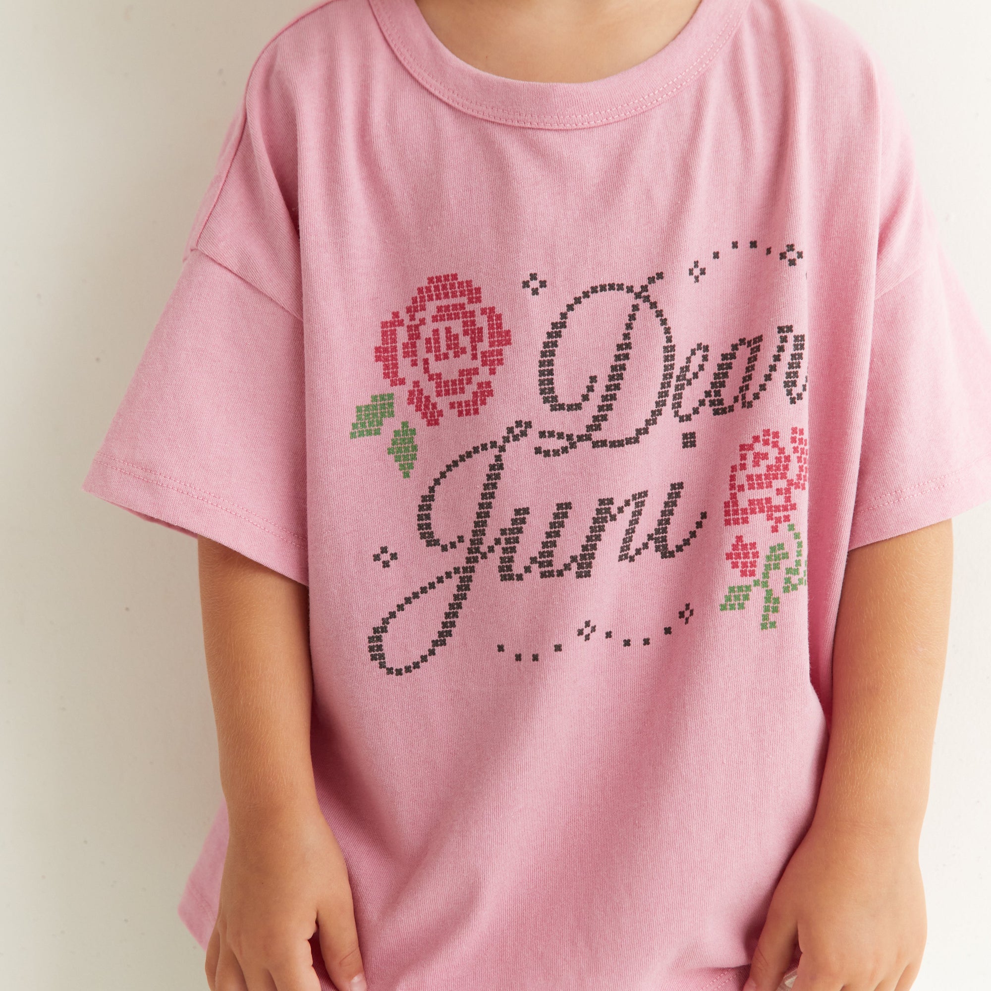 JUNI JNR DEAR JUNI TEE: PINK