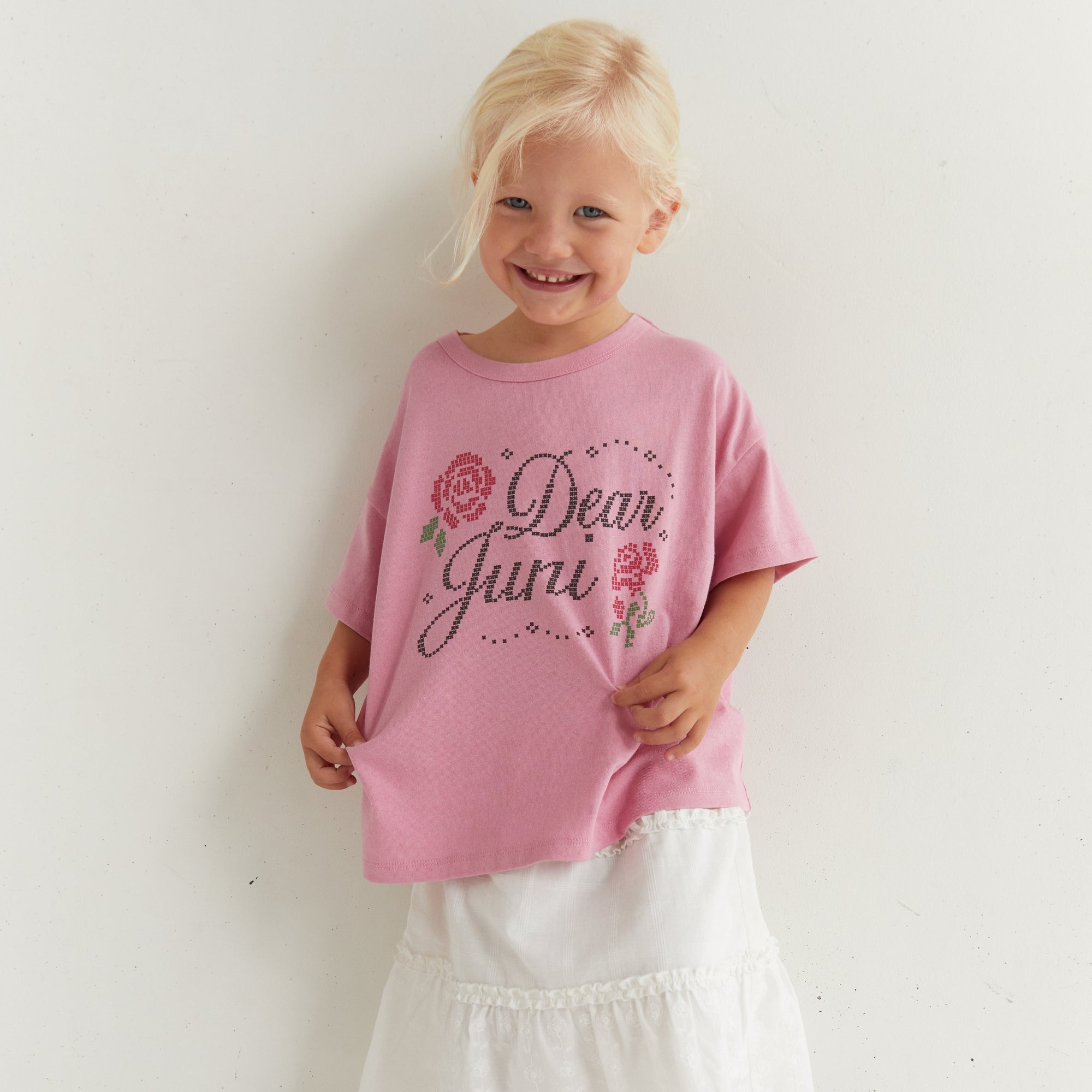 JUNI JNR DEAR JUNI TEE: PINK