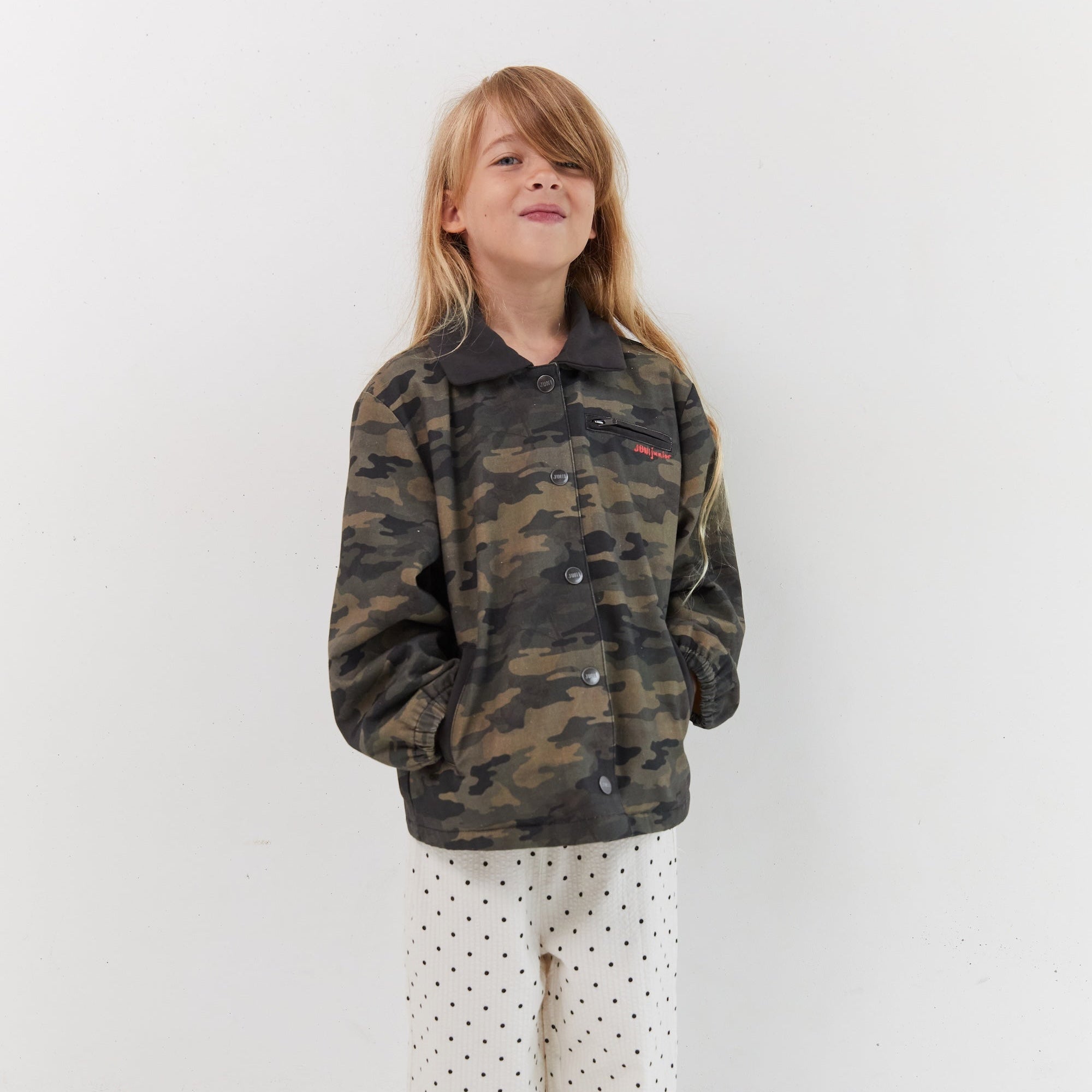 JUNI JNR ROCKY PADDED JACKET: CAMO