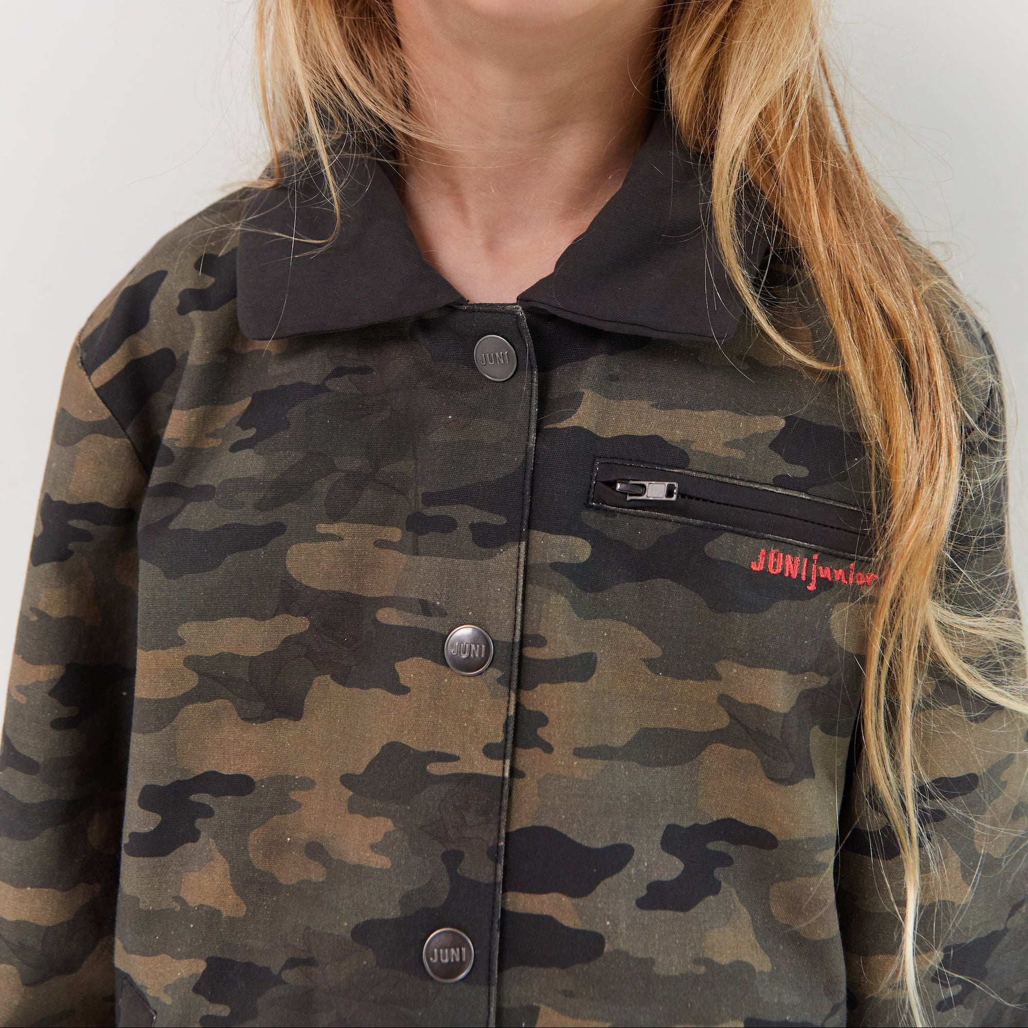 JUNI JNR ROCKY PADDED JACKET: CAMO