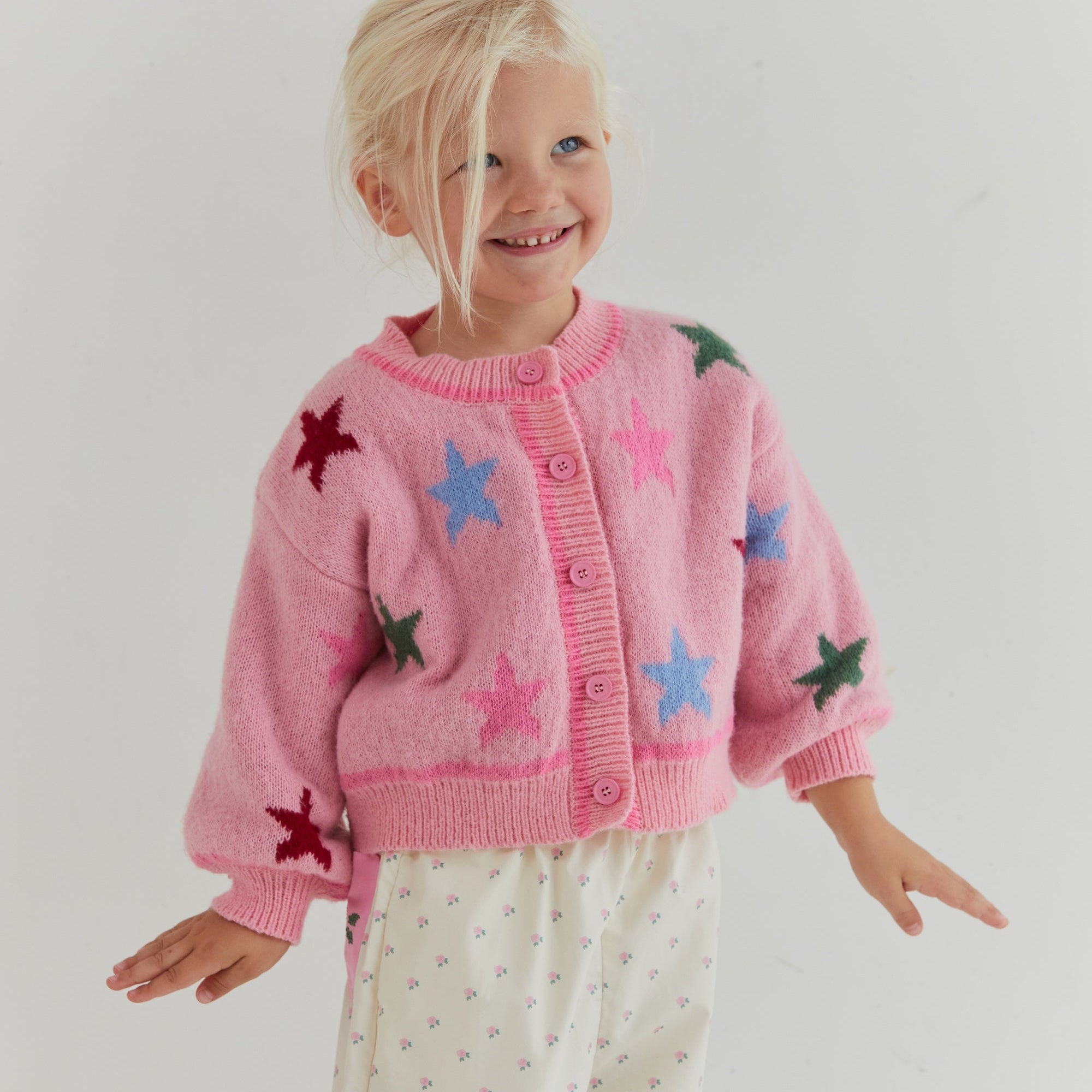 JUNI JNR STAR CARDIGAN: STARS
