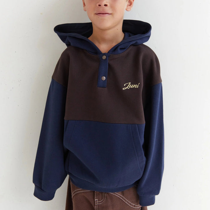 JUNI JNR MIO HOODIE: NAVY