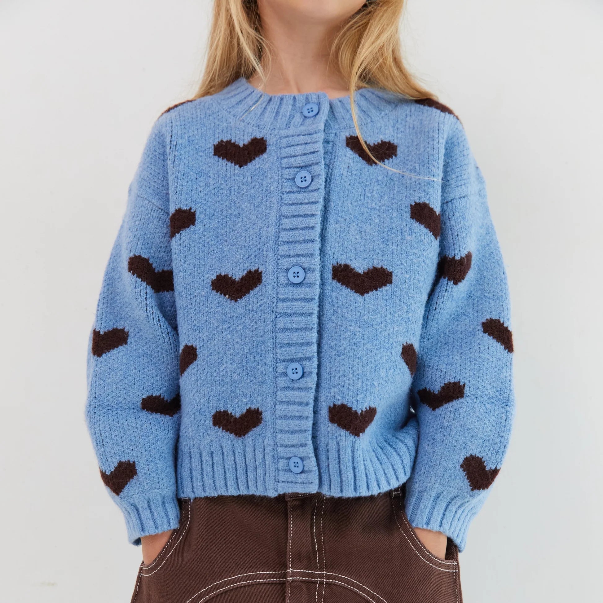 JUNI JNR SWEETHEART CARDIGAN