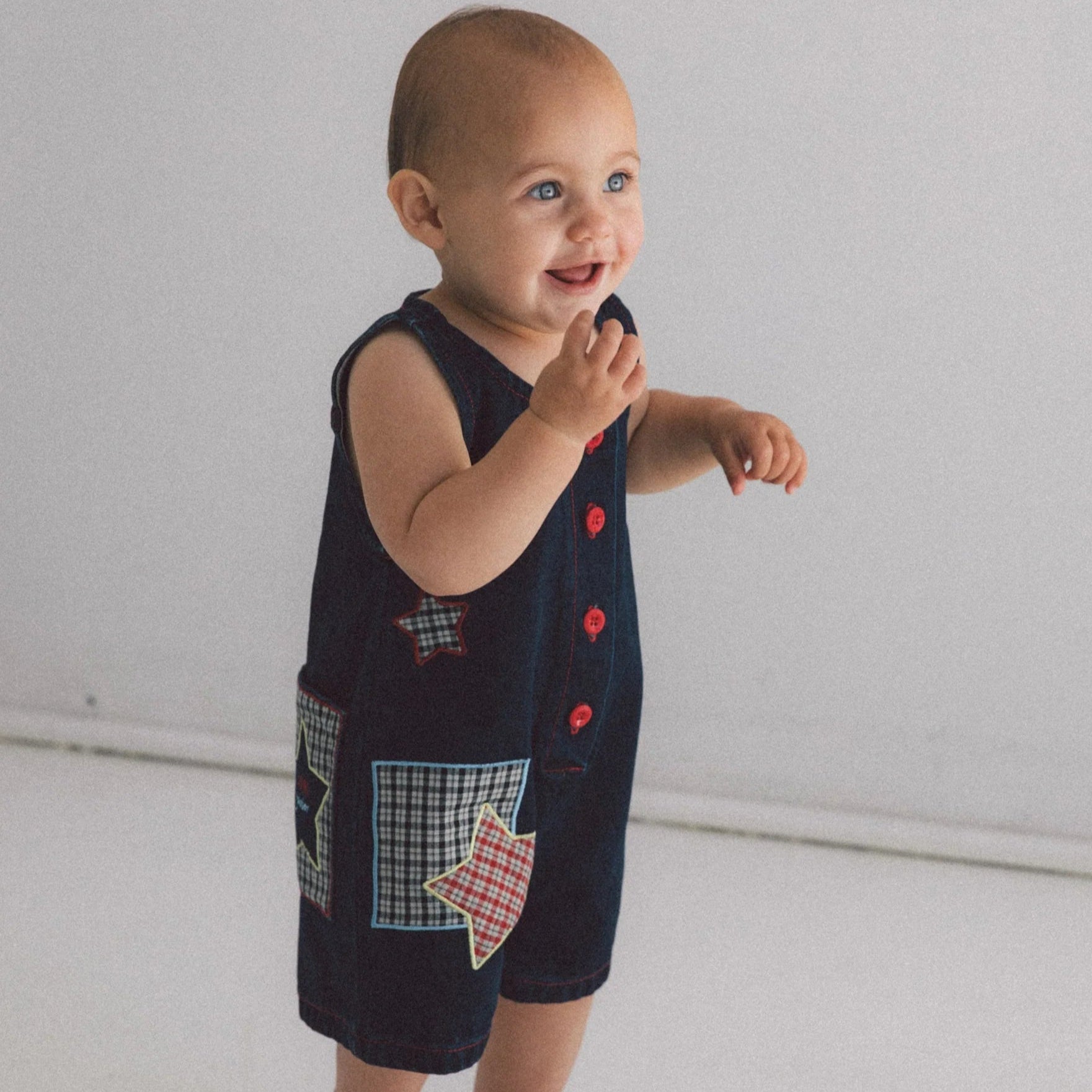 JUNI FRANKY ROMPER: INDIGO