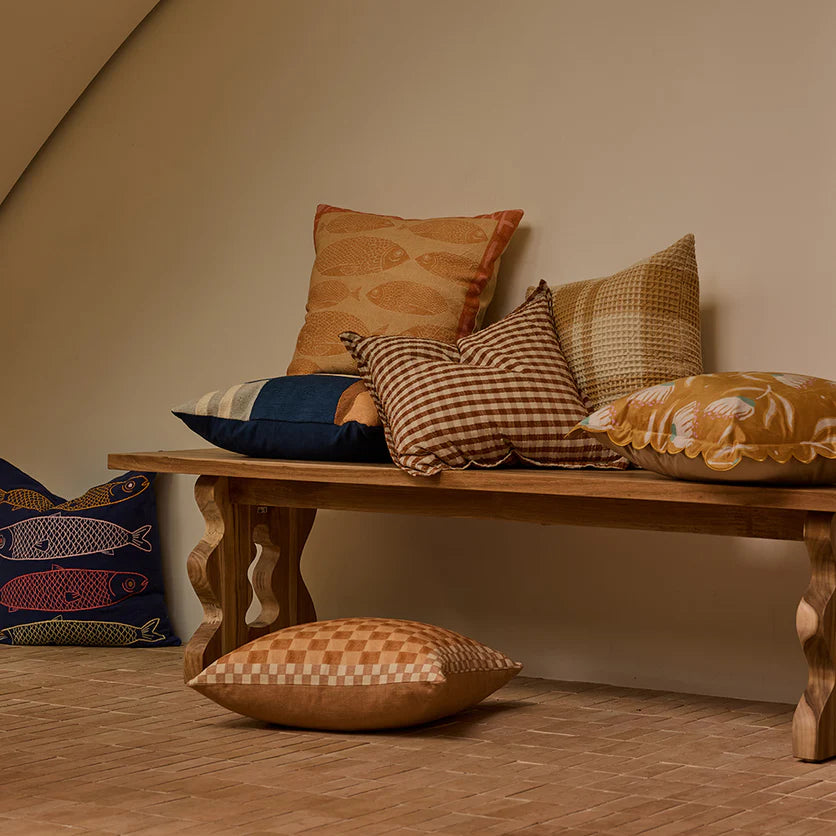 BEN DAVID BY KAS GABI CUSHION: TOFFEE