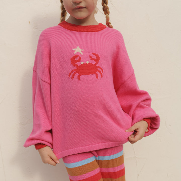 SMALL SWIM CLUB SNAP HAPPY JUMPER