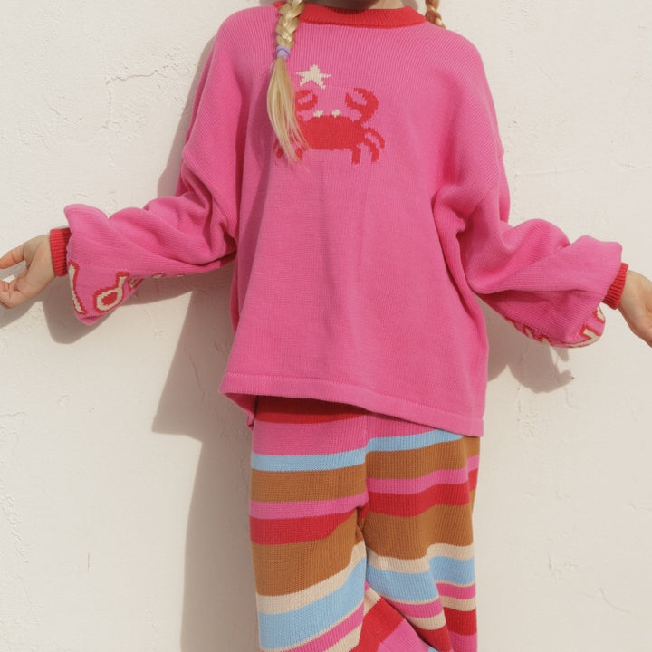 SMALL SWIM CLUB SNAP HAPPY JUMPER