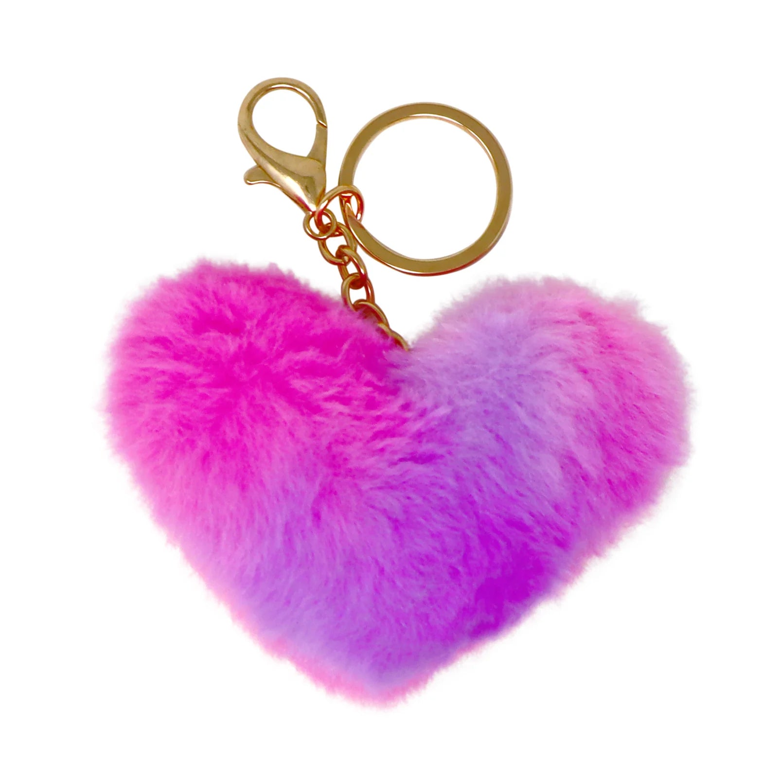 FLUFFY HEART KEY CHAIN