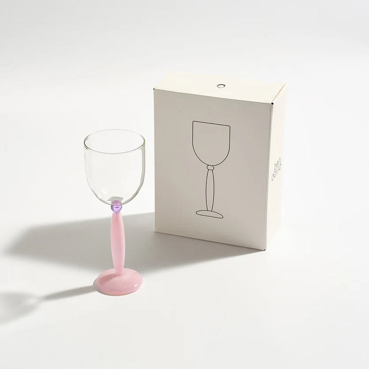BEN DAVID BY KAS KYOTO WINE GLASS PAIR: PINK