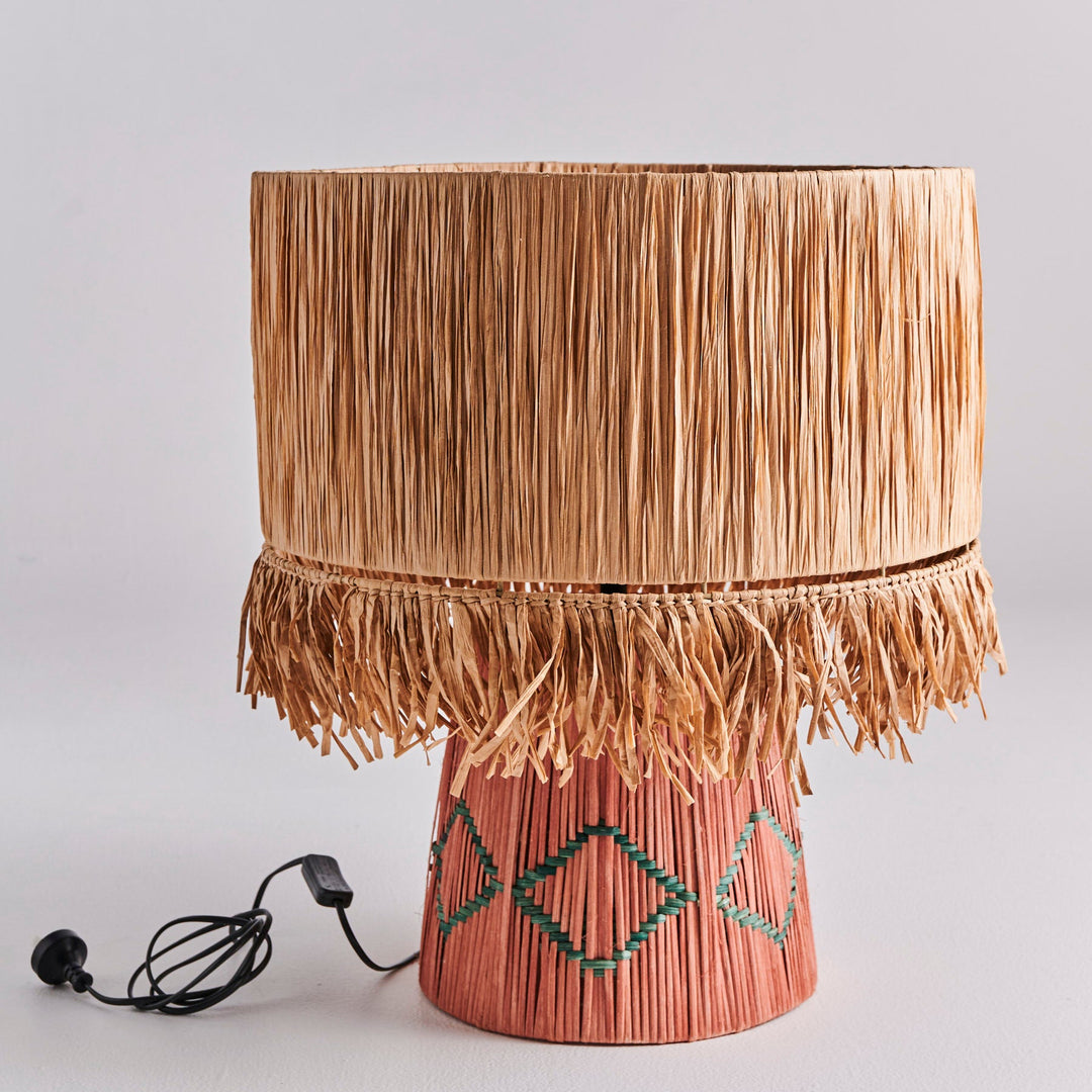 KIP &amp; CO COMO RAFFIA LAMP