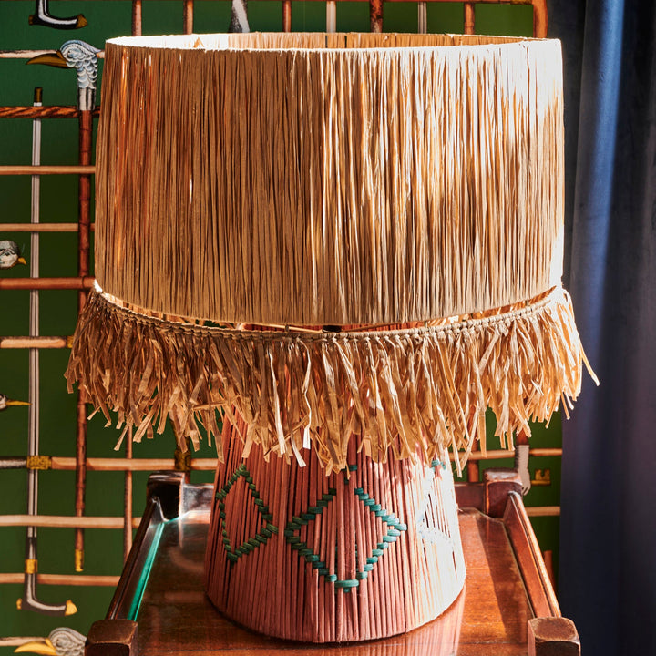 KIP &amp; CO COMO RAFFIA LAMP