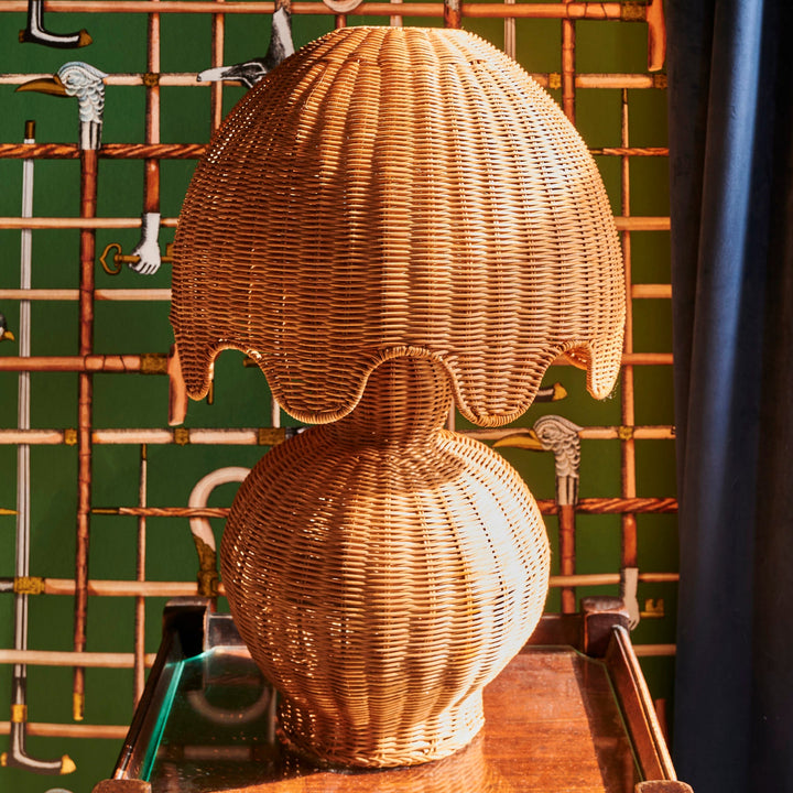 KIP &amp; CO GENIE RATTAN LAMP