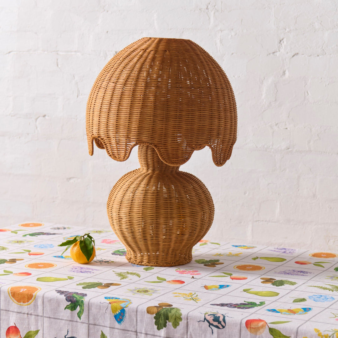 KIP &amp; CO GENIE RATTAN LAMP
